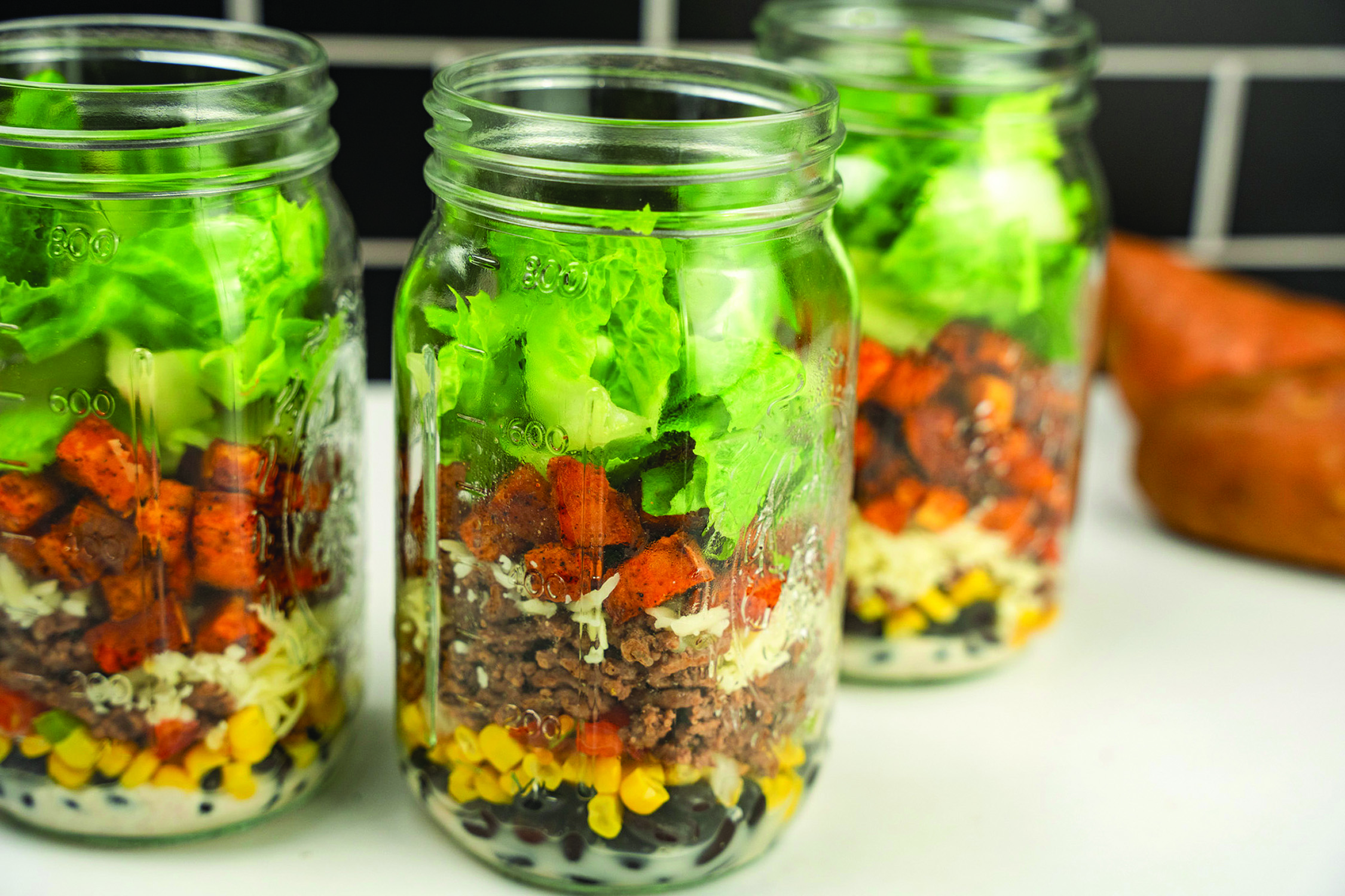 Sweet Potato Meal Prep Jars