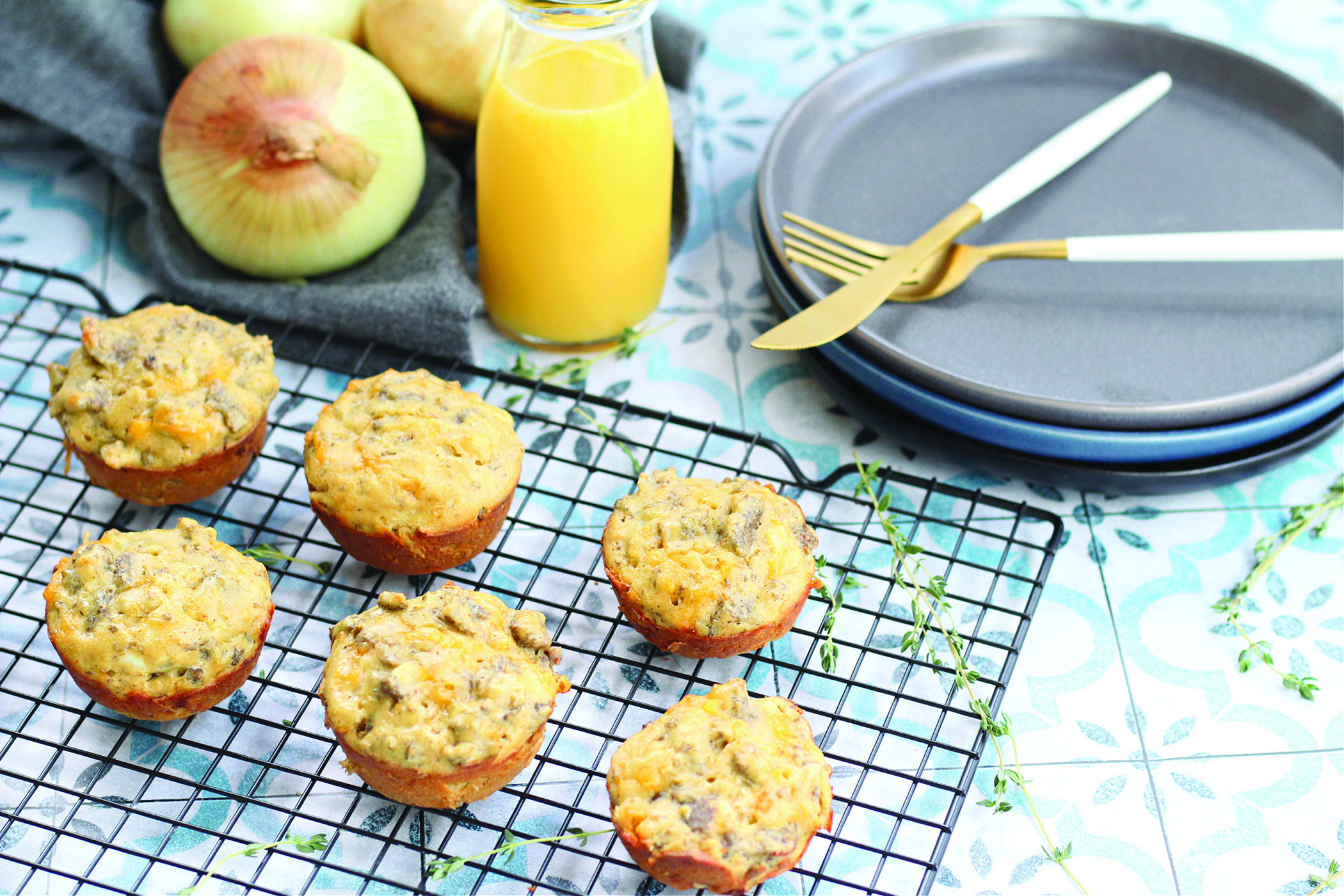 Healthy Sausage Breakfast Muffins