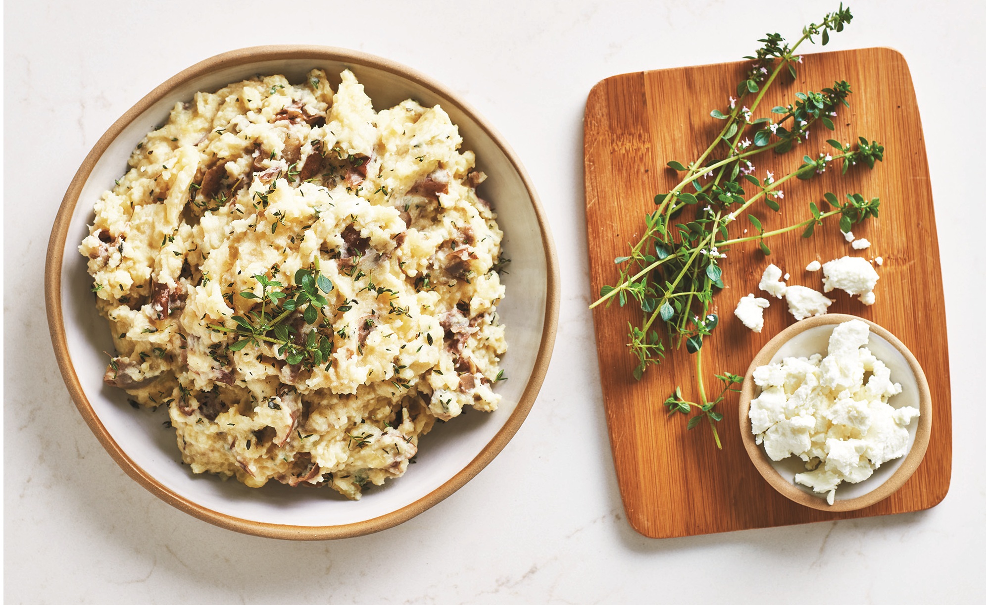 Goat Cheese and Thyme Mashed Potatoes
