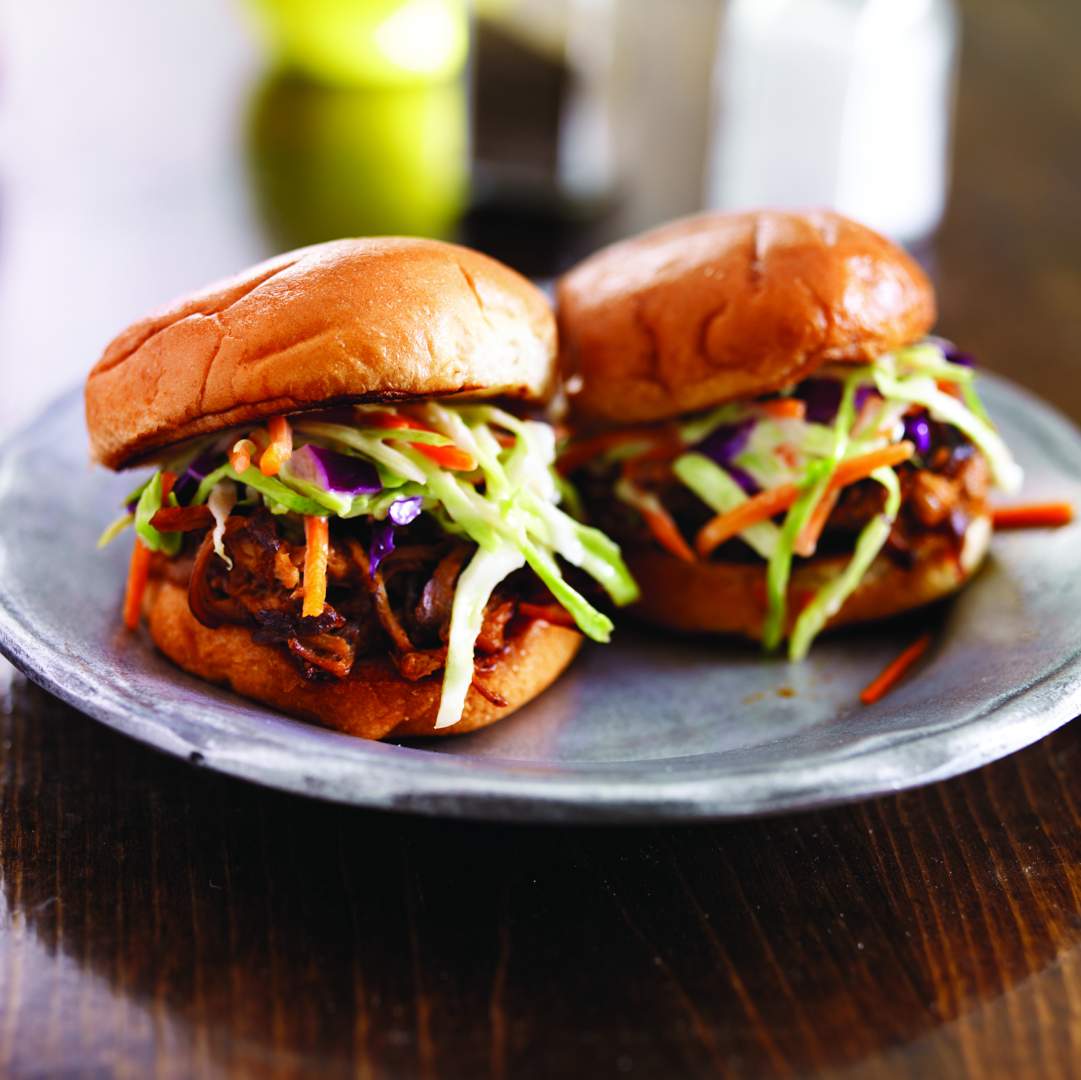 Pulled Pork Sandwiches with Pickled Celery and Jalapenos