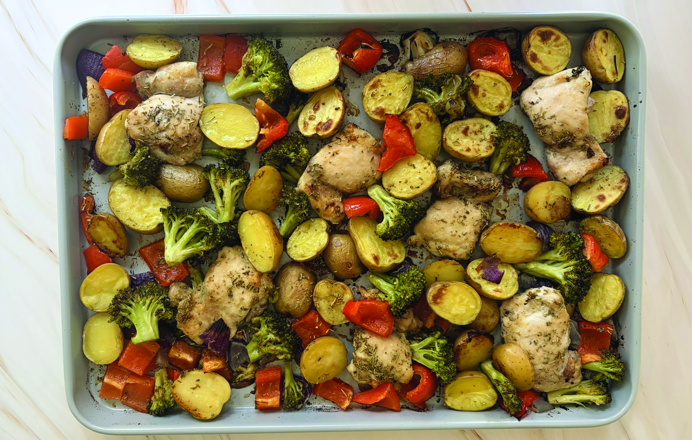 Sheet Pan Chicken and Little Potatoes