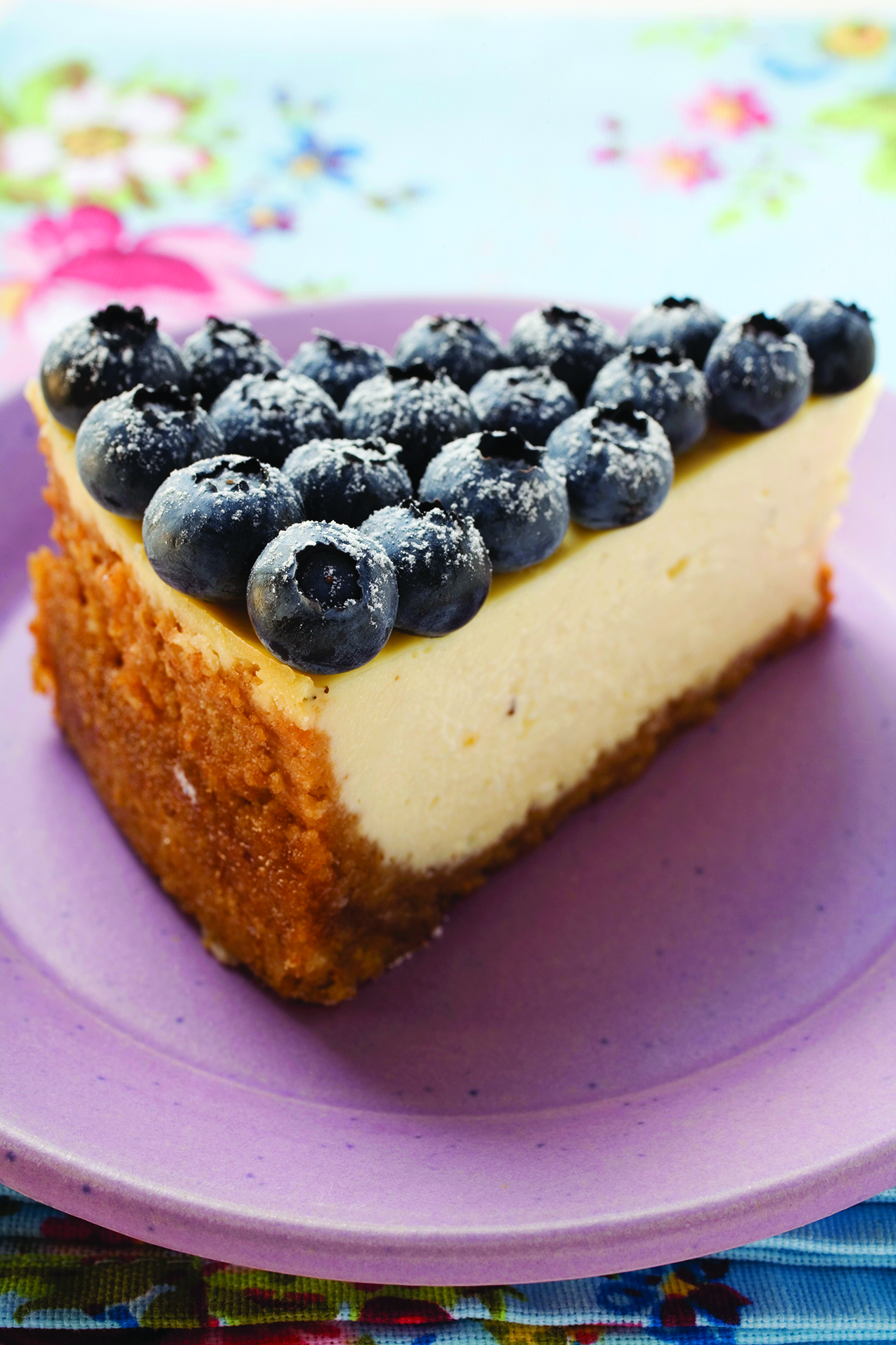 Cheesecake with Fresh Maine Blueberries