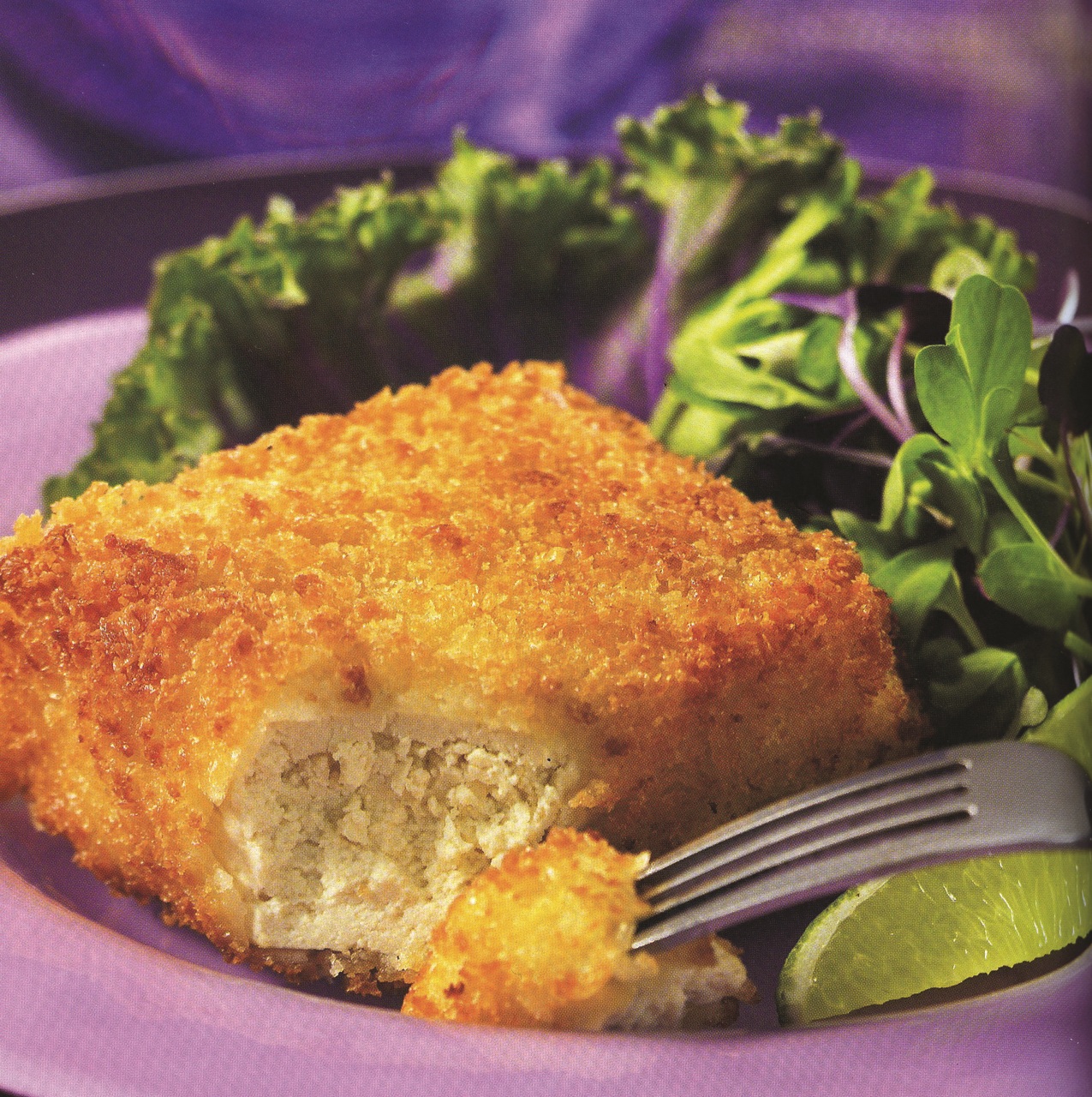 Horseradish Mustard and Panko-Encrusted Tofu