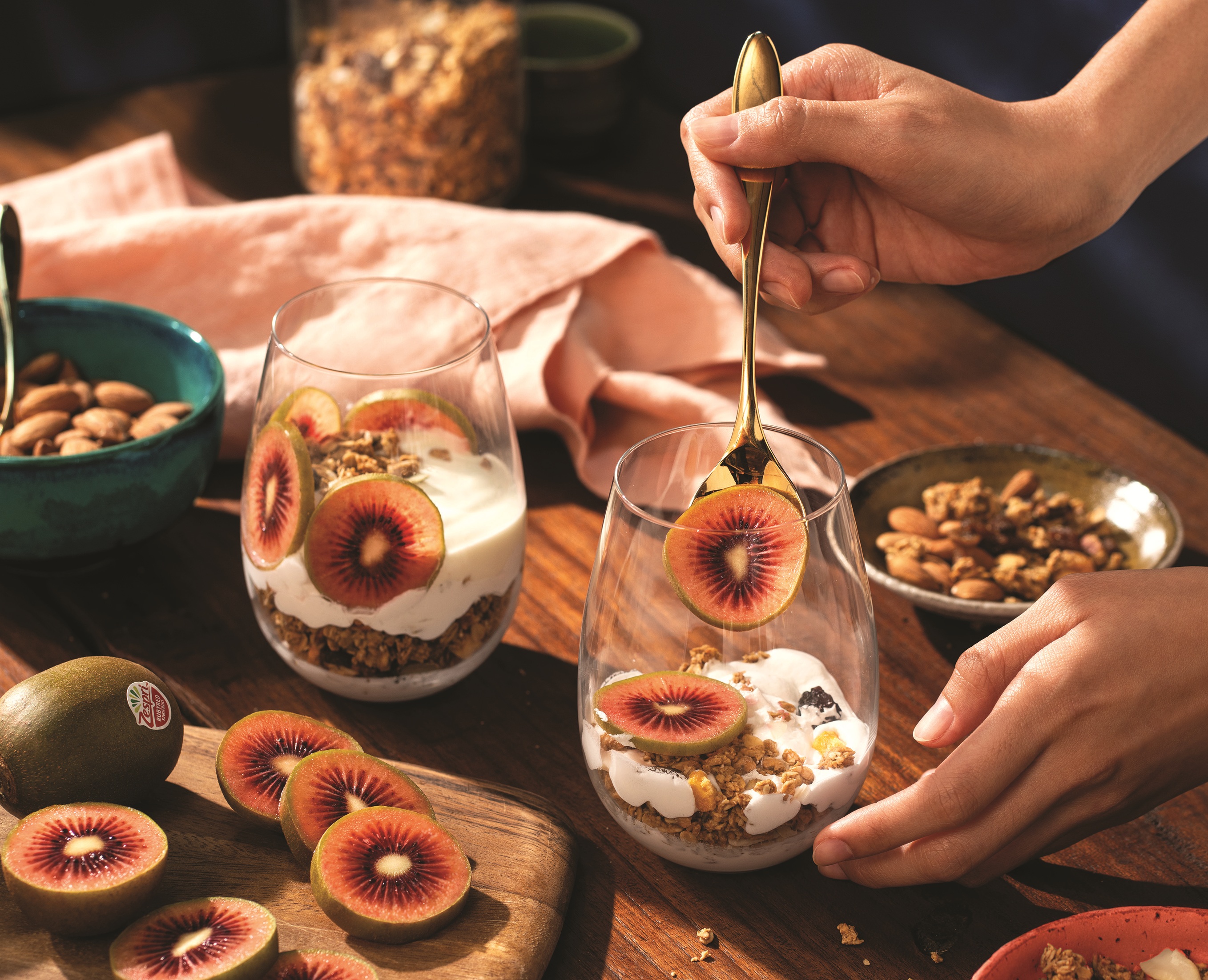 Red Kiwi Parfait & Ice Pops