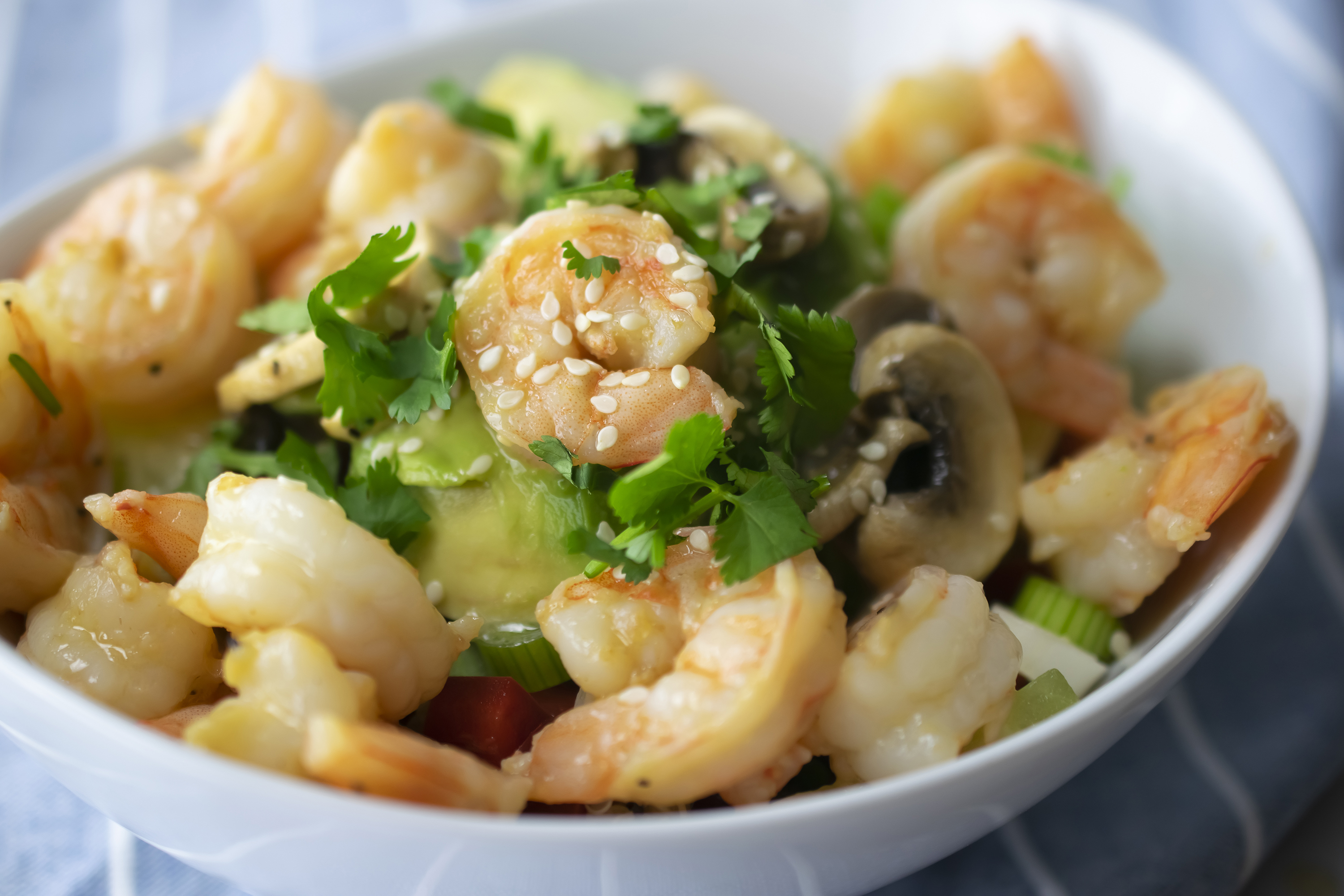 Orange Shrimp Quinoa Bowls