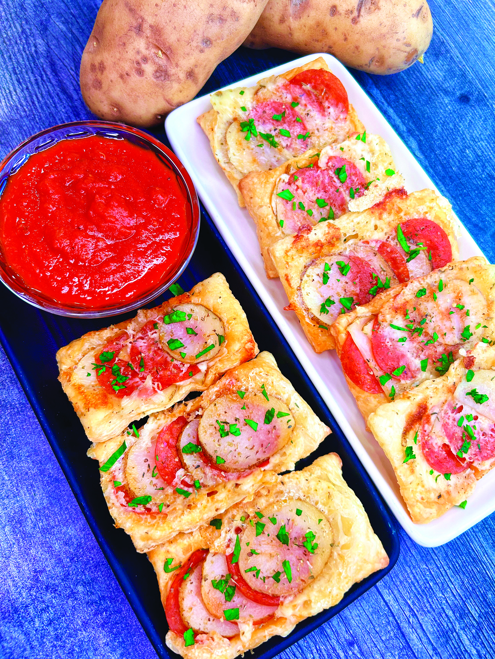 Potato Pizza Puffs