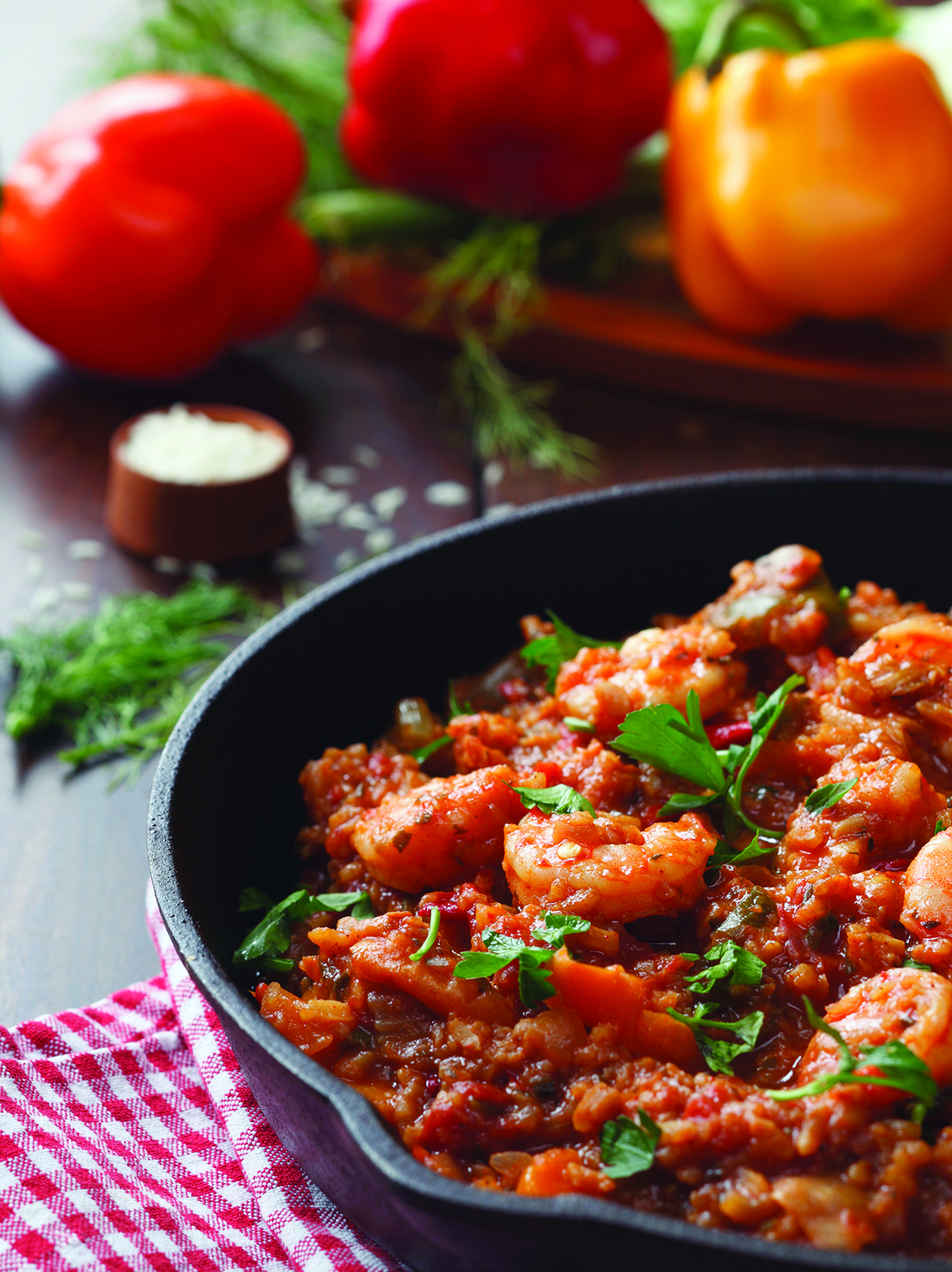 Jambalaya With Sausage and Shrimp