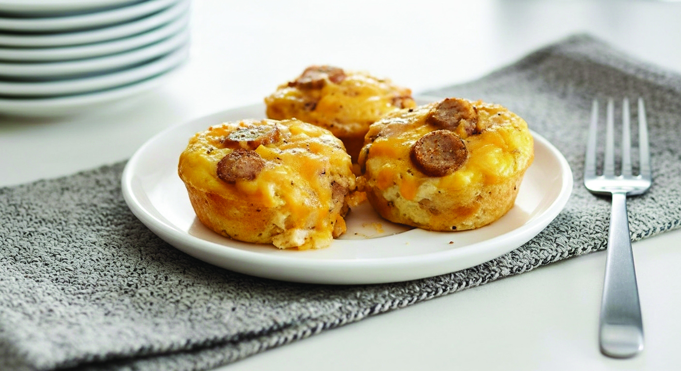 Egg “Muffin” Cups with Turkey Sausage and Mushrooms