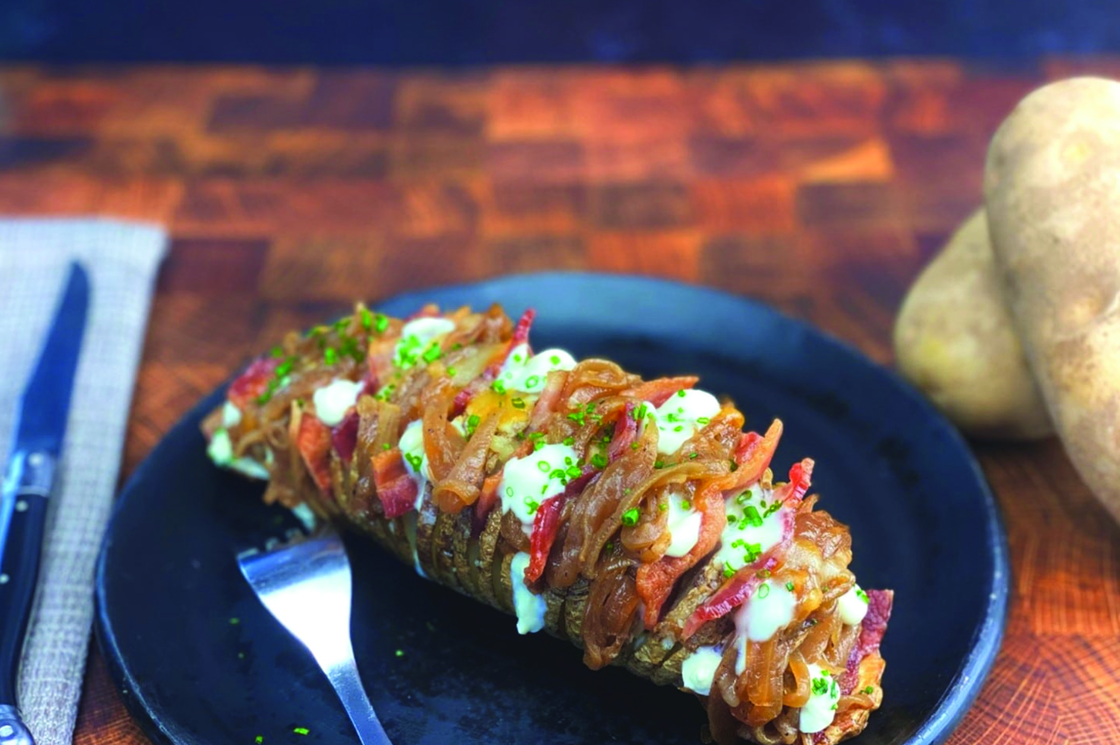Steakhouse Hasselback Potatoes