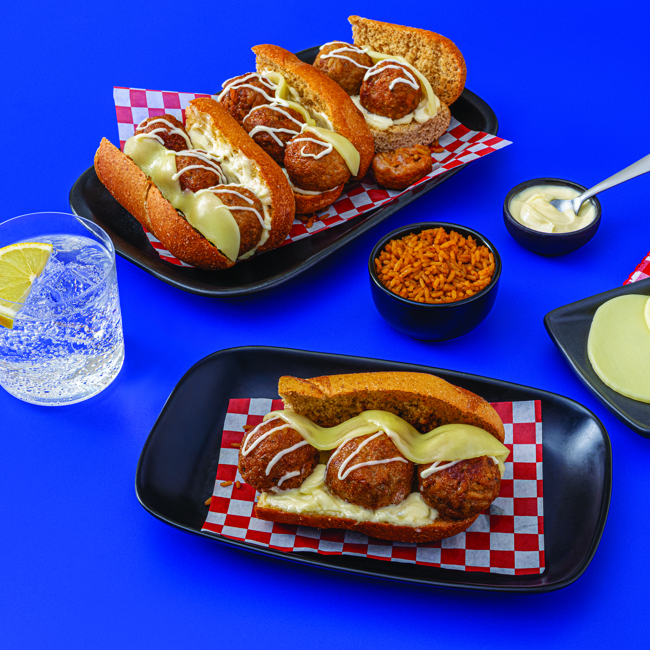 Hot Honey Chicken Meatball Subs