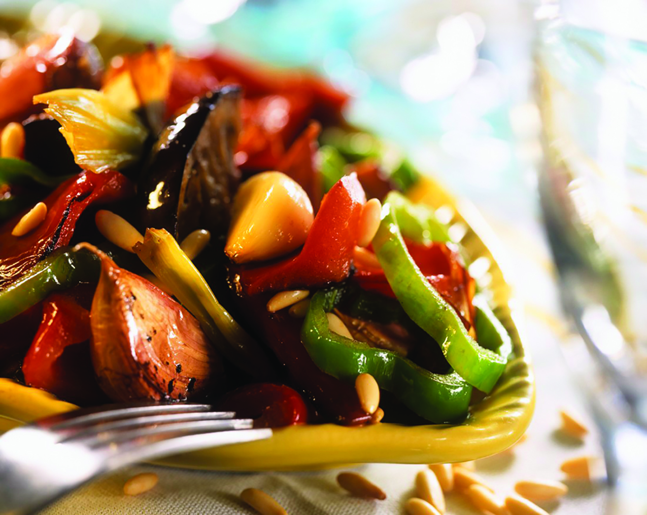 Roasted Vegetables with Pignoli Nuts