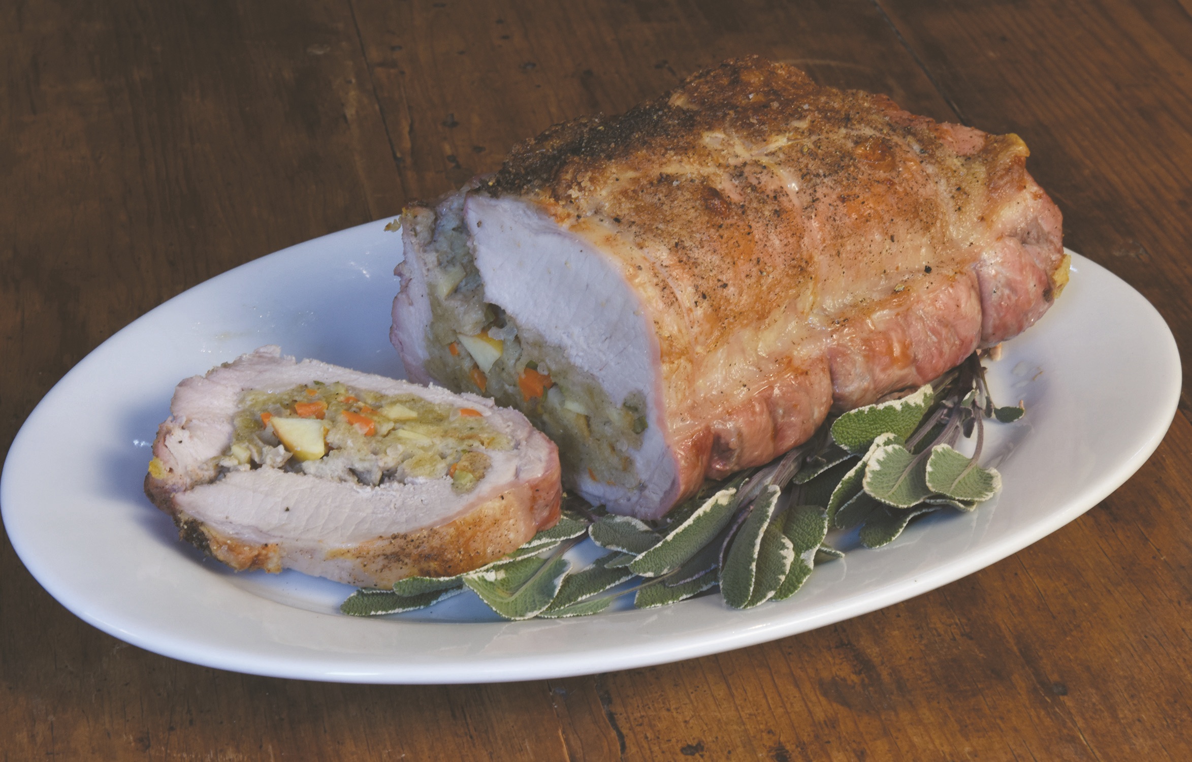 Stuffed Boneless Pork Loin Roast