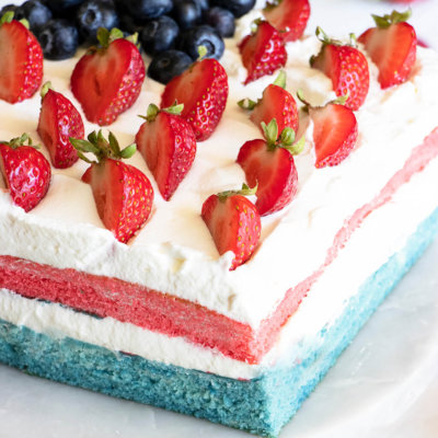 Red, White & Blue Layer Cake