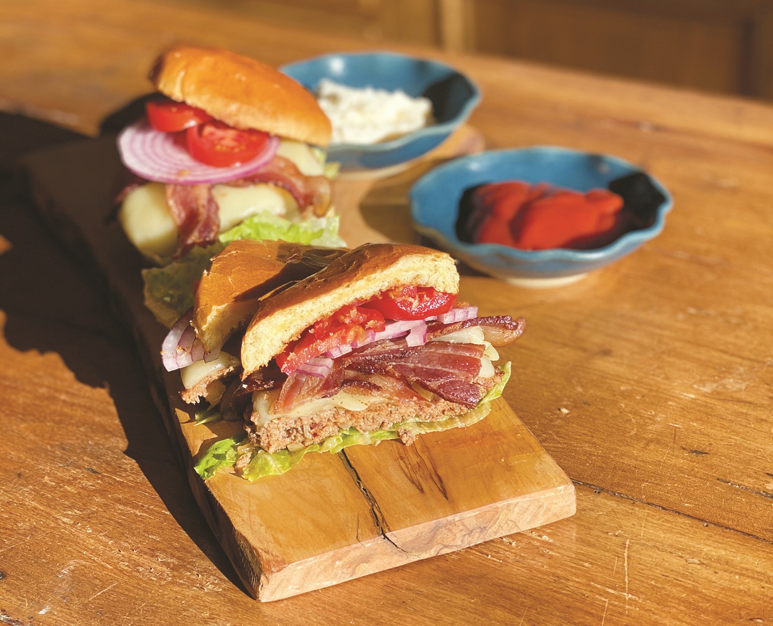 Pork & Bacon Burgers