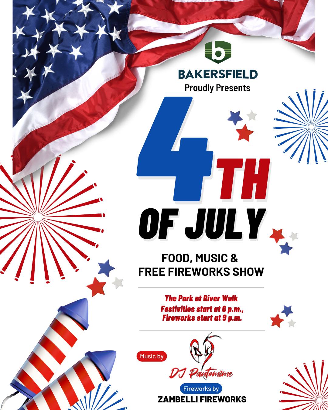 Annual Independence Day Fireworks show at The Park at River Walk
