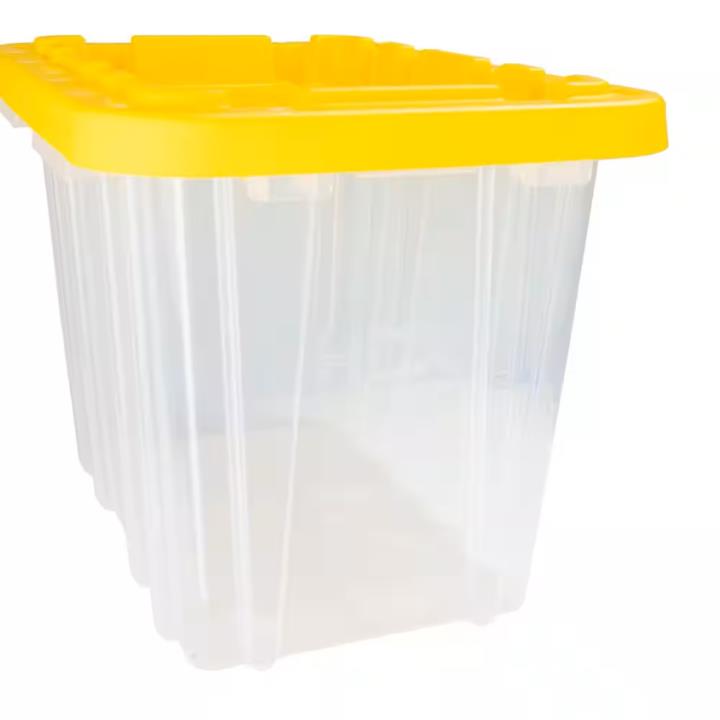 9 Gal. Tough Storage Tote in Clear with Yellow Lid by HDX.jpg